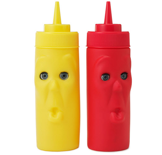 Ketchup und Senf Spender blinkende Augen von Kikkerland