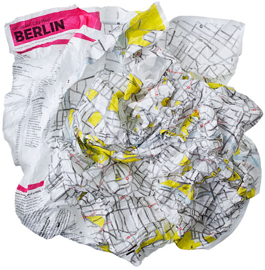 Crumpled City Maps Berlin