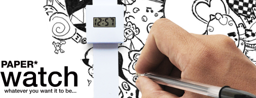 Armbanduhr aus Papier zum selbst gestalten