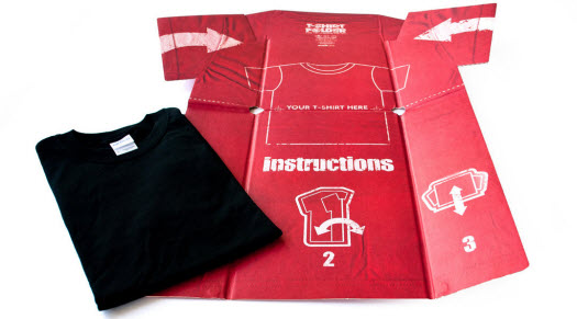 T-Shirt einfach Falten t-shirt folder von suck uk