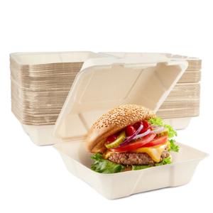 90 scatole per burger in canna da zucchero
