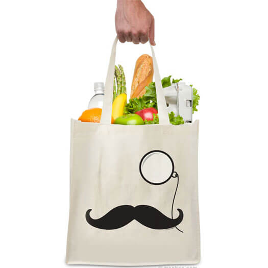 Sac Fourre-Tout Moustaches et Monocle