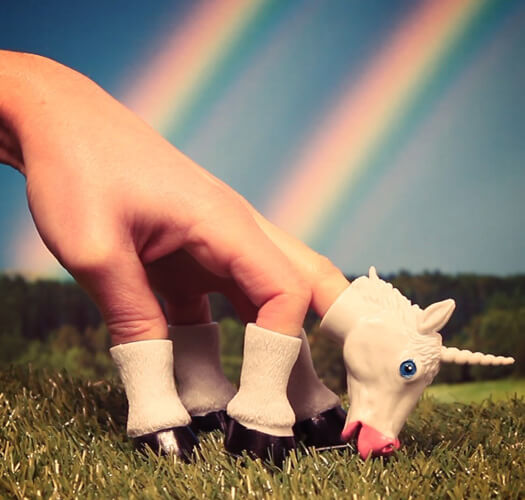 Fingerpuppe Einhorn
