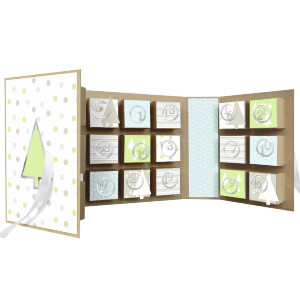 Advent Calendar Christmas Tree Craft Set