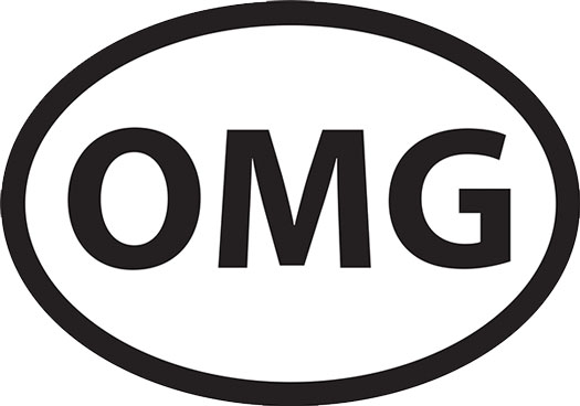 Sticker Magntique pour Auto - OMG