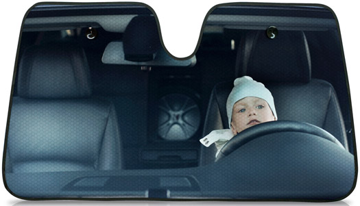 Sonnenblende für's Auto Baby - Gadgets und Geschenke