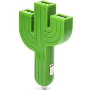 Chargeur Voiture Triple USB Cactus