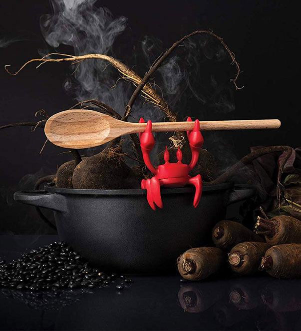 Crab Spoon Holder & Steam Releaser