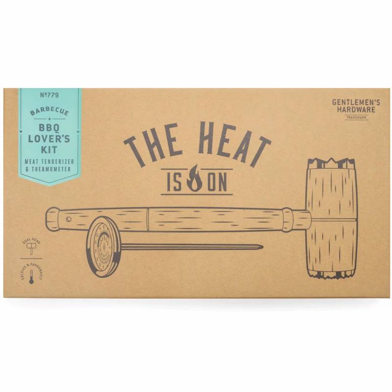 BBQ Lovers Kit with Meat Tenderizer & Thermometer