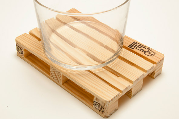 Set of 4 Design Pallet Coasters