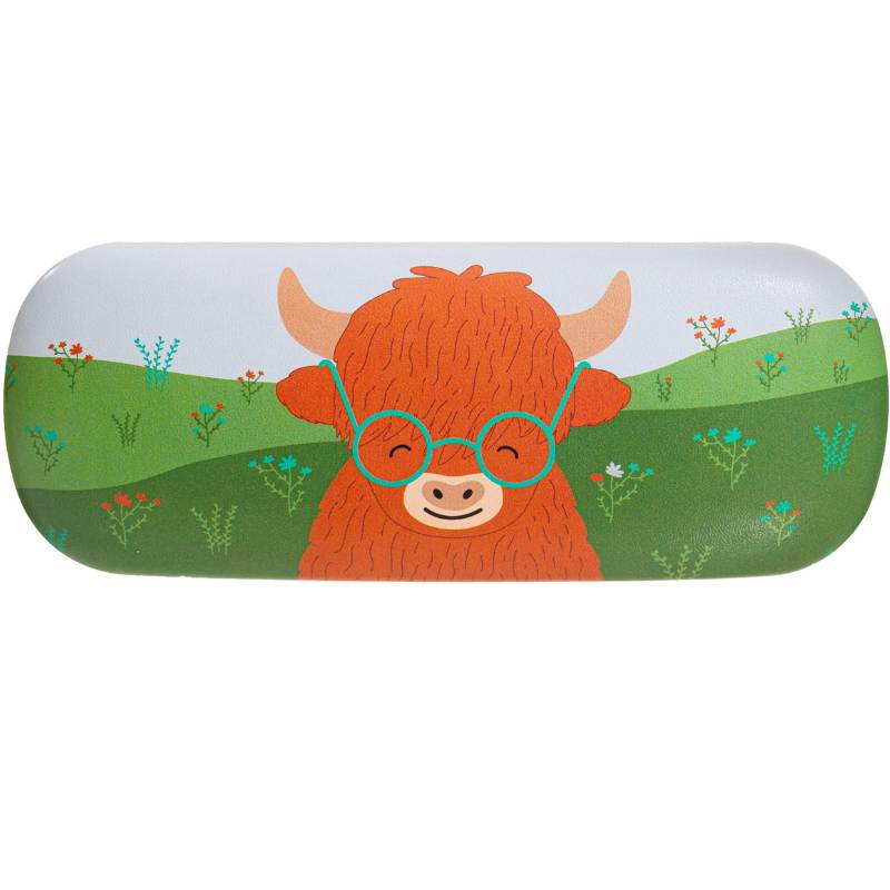 Highland Cow Glasses Case