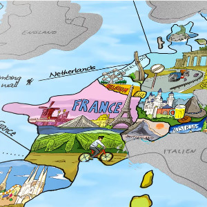Bucketlist Scratch Map