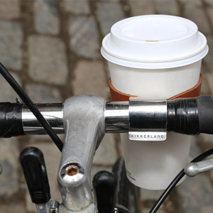 Leather Bike Cup Holder