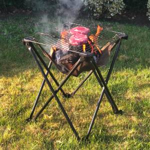 Barbecue Pliable 2-en-1 Folding Fire