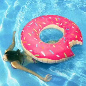 The Gigantic Donut Pool Float