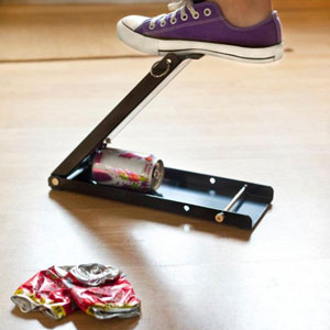 Floor Standing Foot Operated Can Crusher