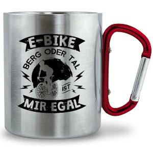 E-Bike - Berg oder Tal, mir egal - Mug