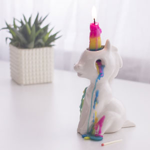 Crying Unicorn Candle