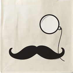 Sac Fourre-Tout Moustaches et Monocle