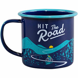 Hit The Road Emaille-Tasse