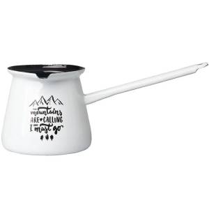 Enamel Coffee Pot Mountains Are Calling