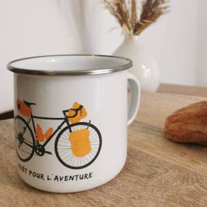 Enamel Mug Bike Tour