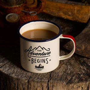 Adventure Emaille Tasse