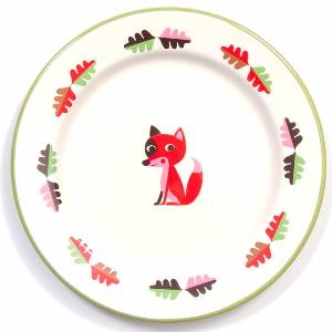 Enamel Plate Fox