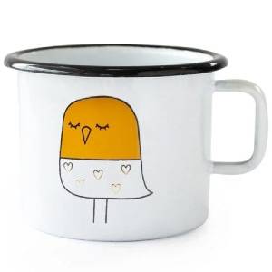 Enamel Mug Golden Bird