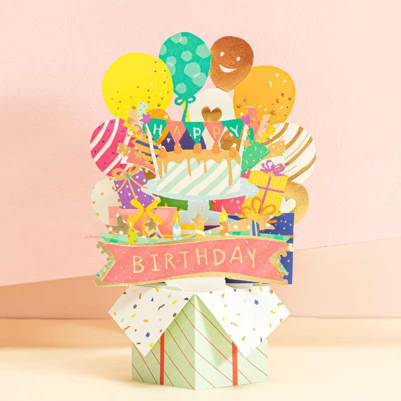 Carte d'Anniversaire Pop Up