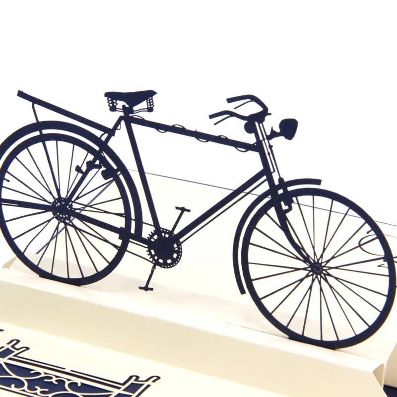 3D Greeting Card Vintage Bike
