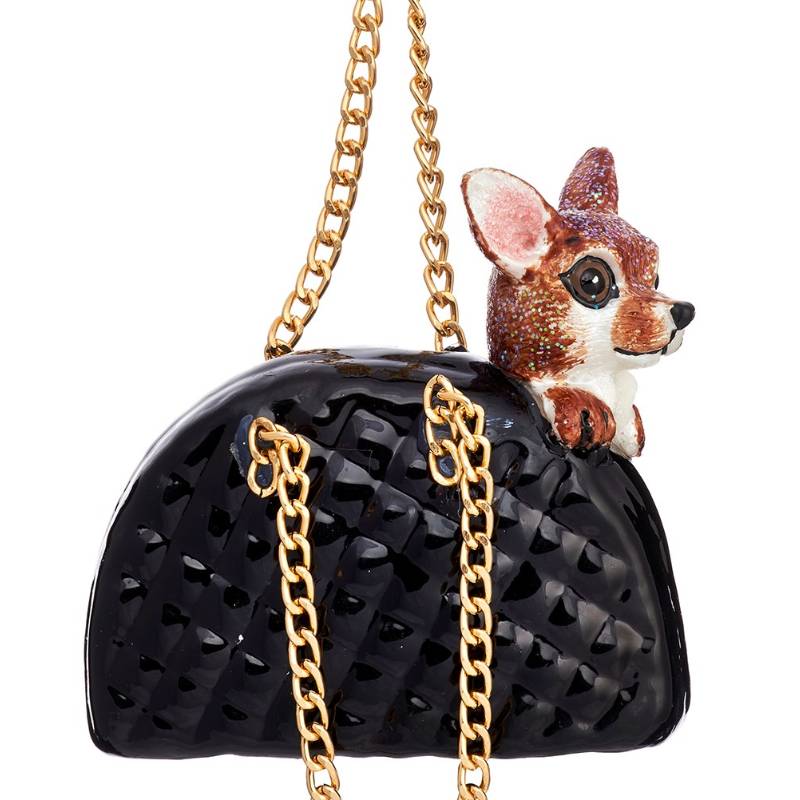 Chihuahua in a Handbag Shaped Bauble