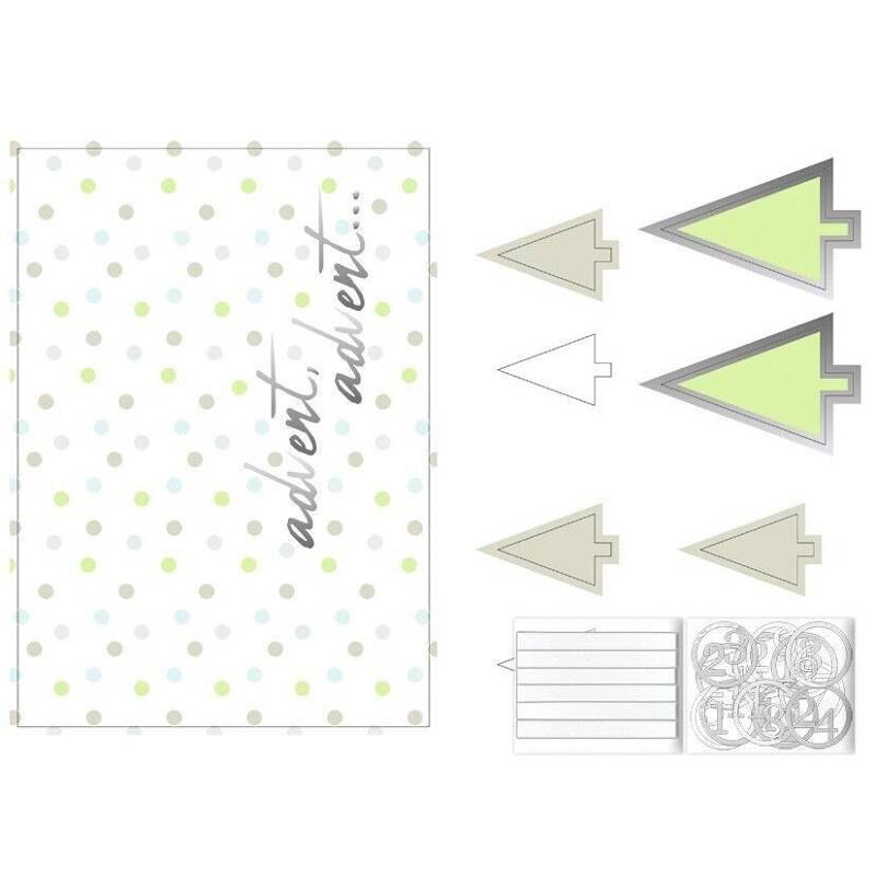 Advent Calendar Christmas Tree Craft Set