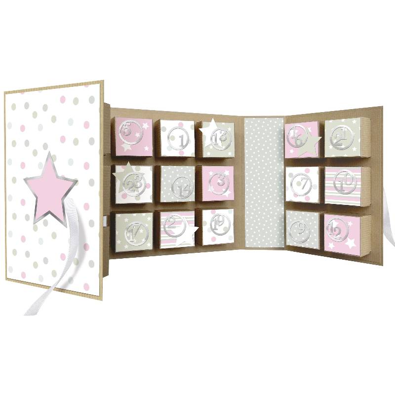 Adventskalender Sterne Bastelset