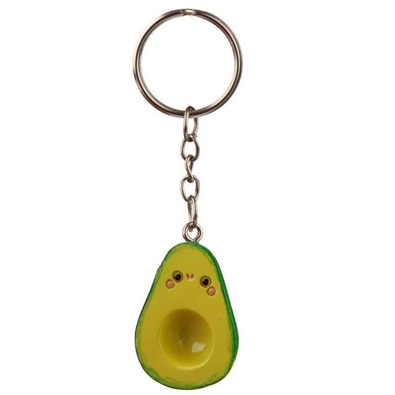 Kawaii Avocado-Schlsselanhnger