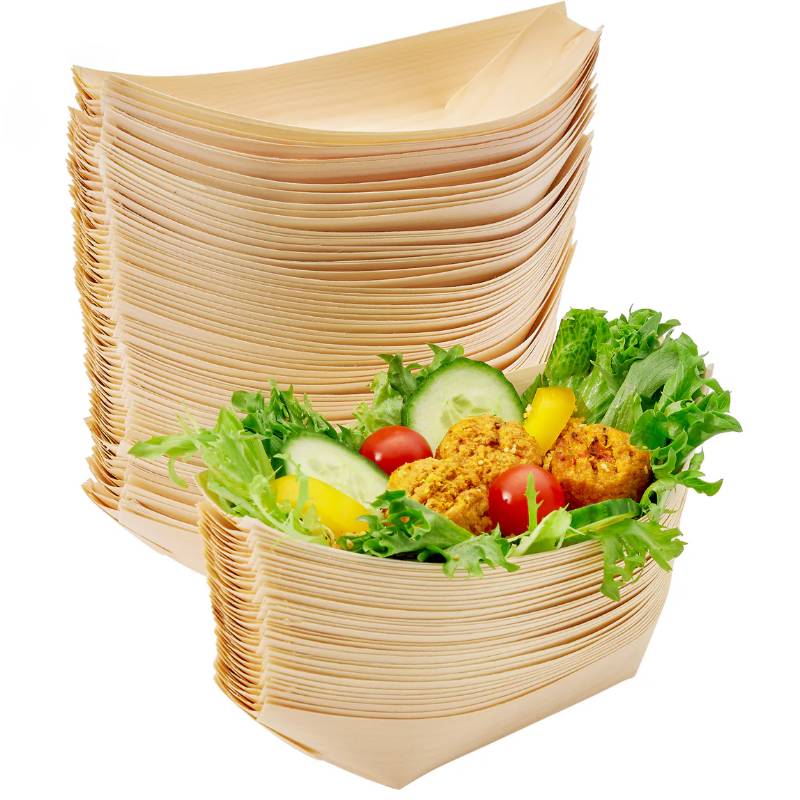 100 Bamboo Serving Boats