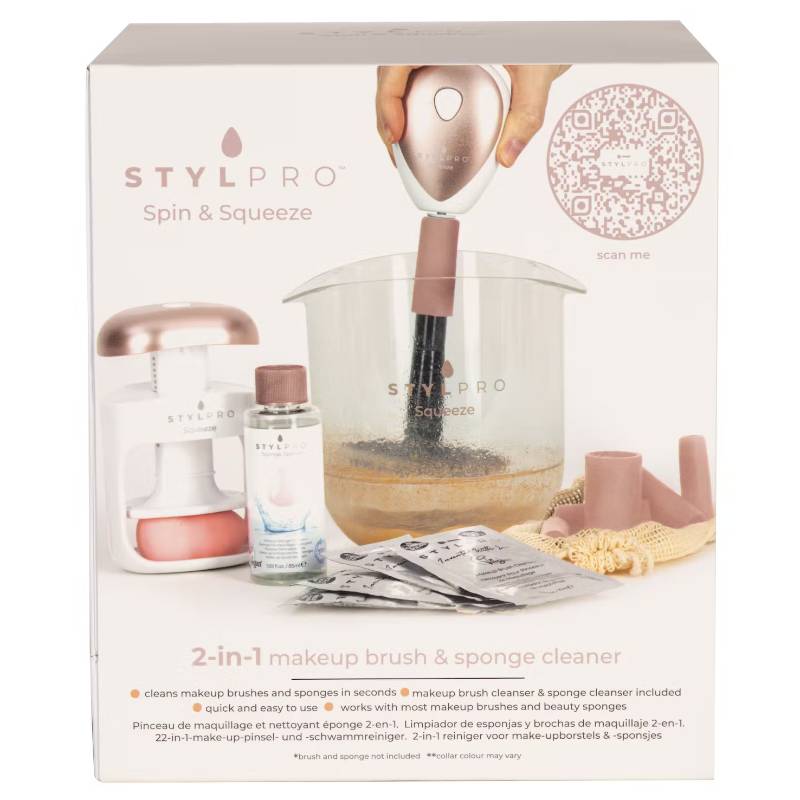 Kit de Nettoyage pour Pinceaux de Maquillage Spin & Squeeze