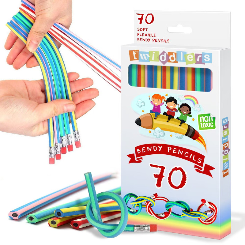 70 Bendy Pencils
