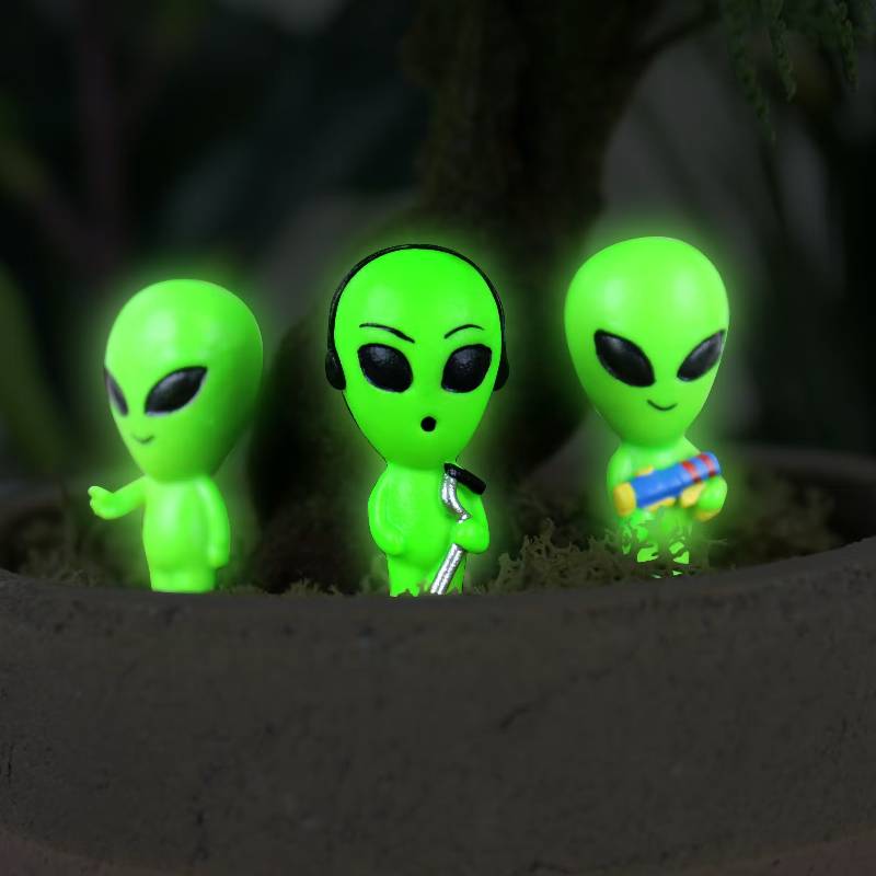 Glow in the Dark Blumentopf-Aliens