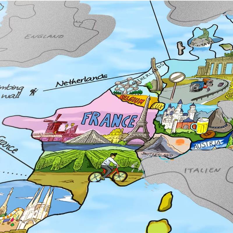 Bucketlist Scratch Map