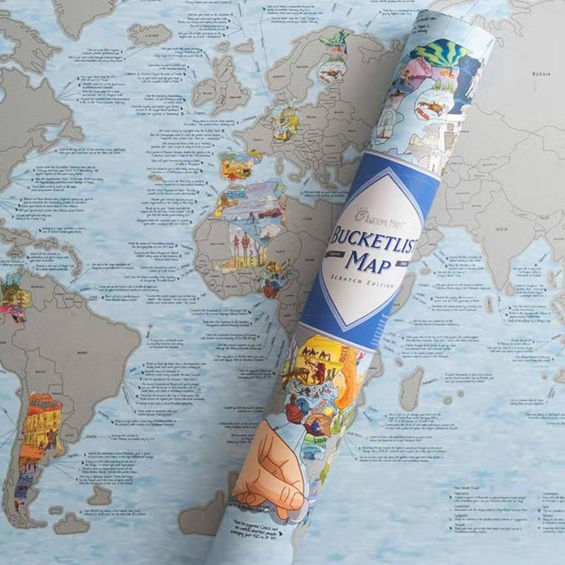 Bucketlist Scratch Map