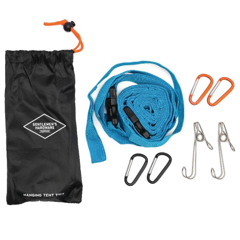 Hanging tent tidy