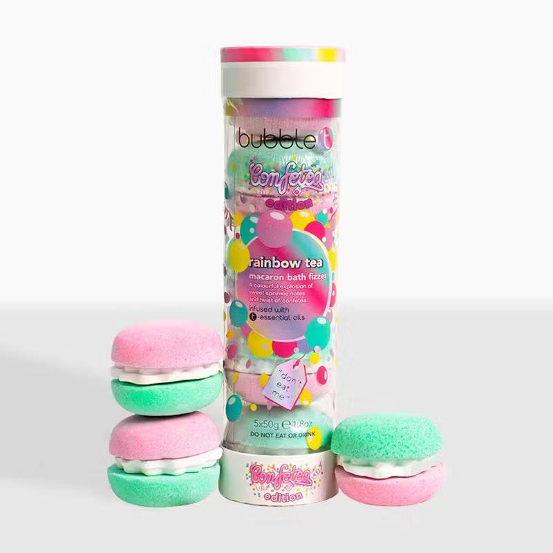 Rainbow Macaron Bath Fizzers