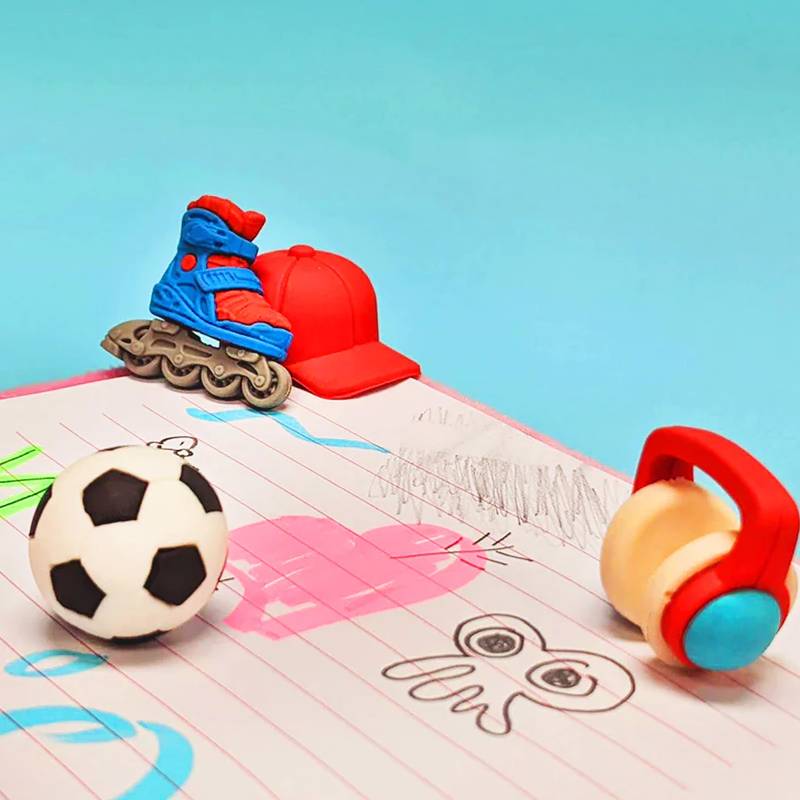 Cool Dude Eraser Set