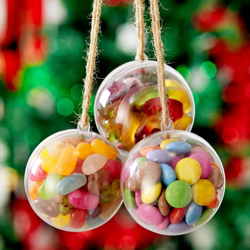48 Fillable Christmas Baubles