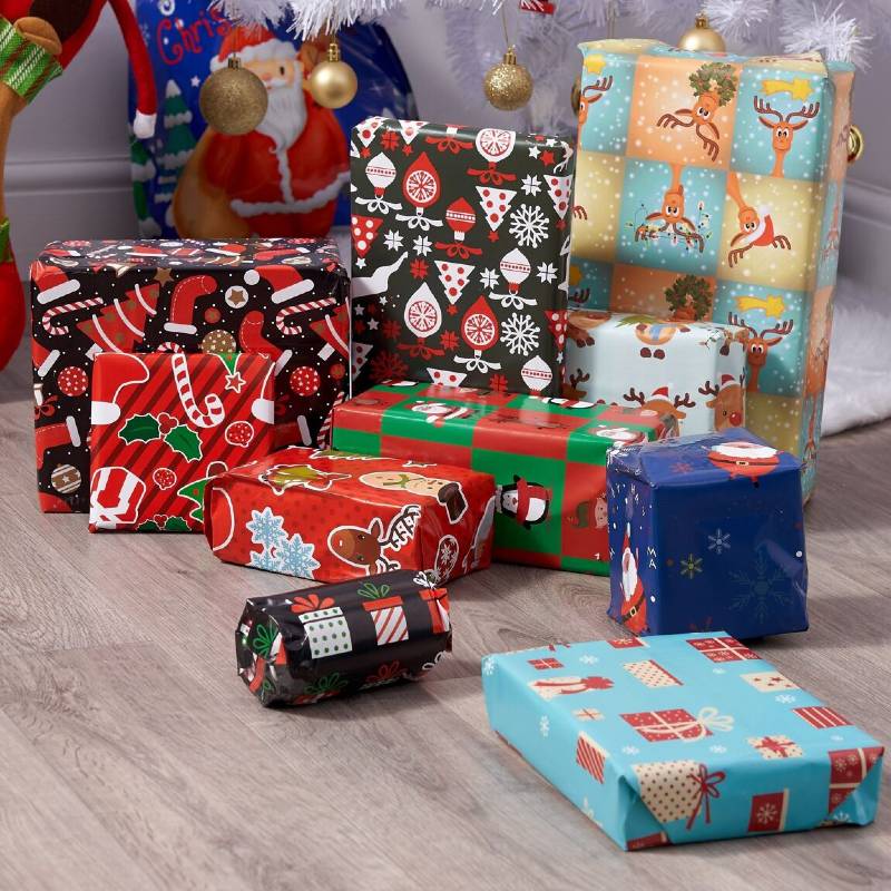 Weihnachts-Geschenkpapier-Set
