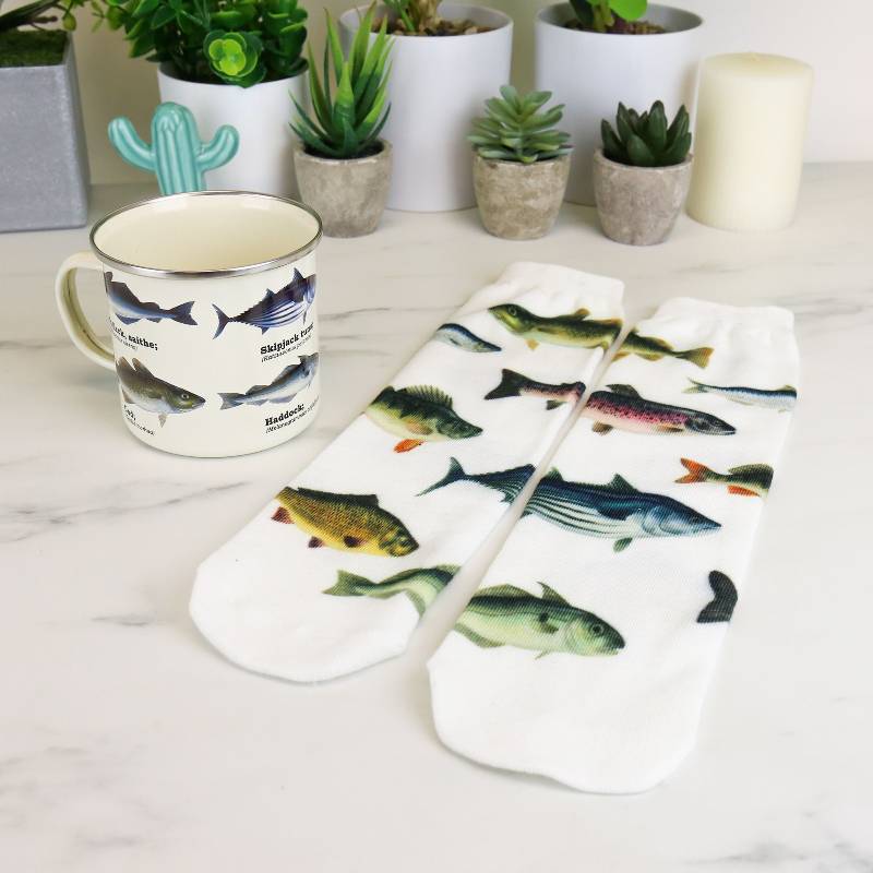 Fish Mug & Socks Gift Set