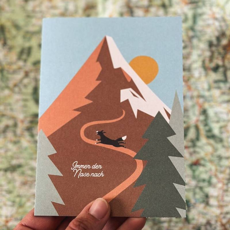 Always follow your nose Greeting Card