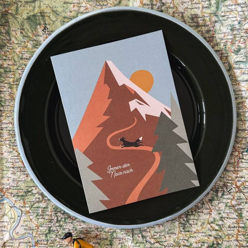 Always follow your nose Greeting Card