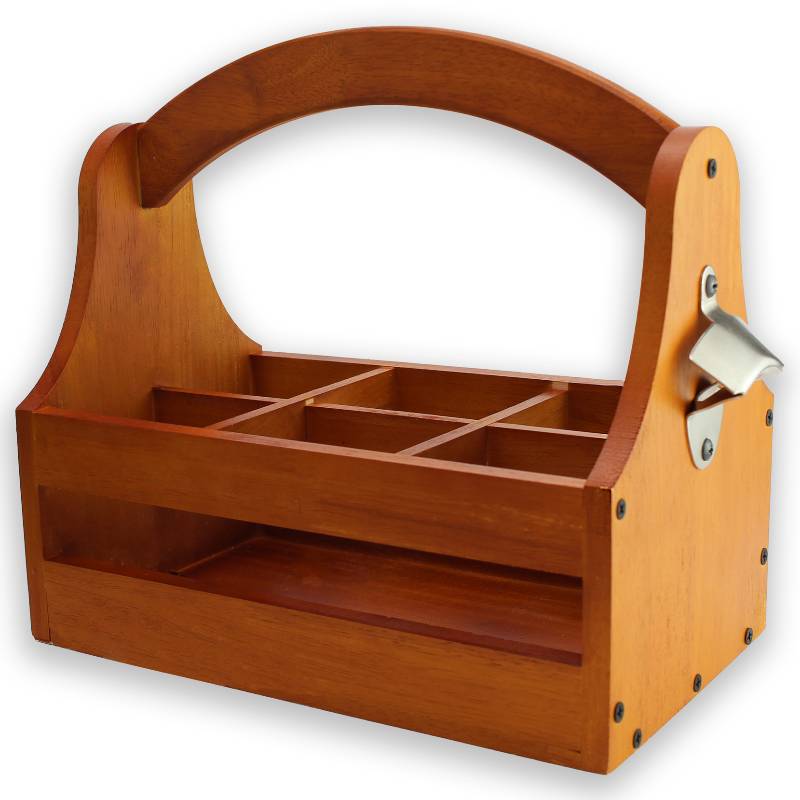 Wooden Bottle Caddy